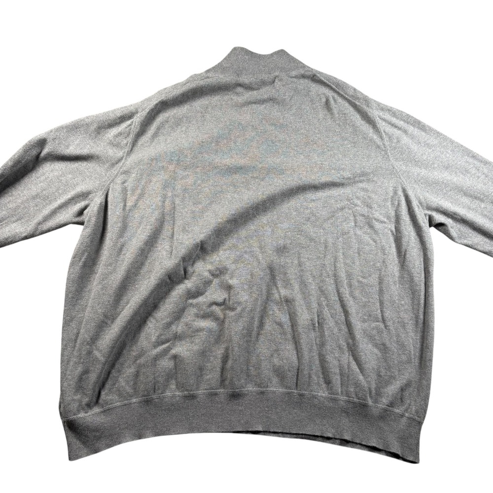 Polo Ralph Lauren 1/4‎ Zip Mens HTF Sz 4XB Heather Gray Sweater Preppy Old Money - Picture 3 of 8